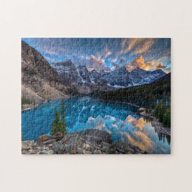 Painting on Moraine Jigsaw Puzzle (Horizontal)