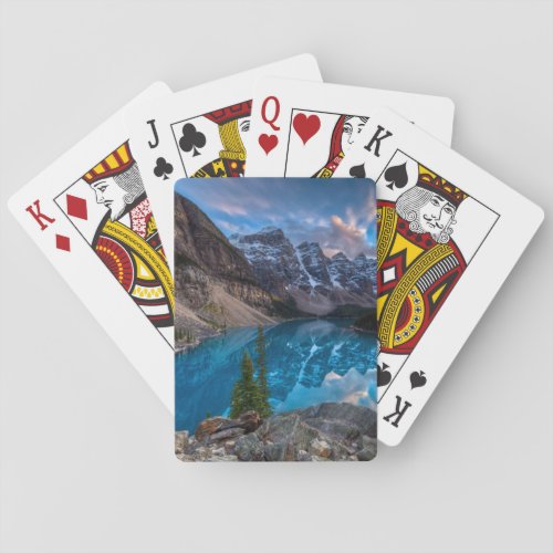 Painting on Moraine Playing Cards