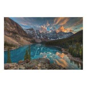 Painting on Moraine Wood Wall Art