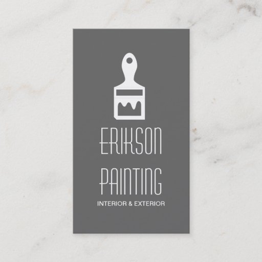 Customizable Painting Painter Construction Business Card