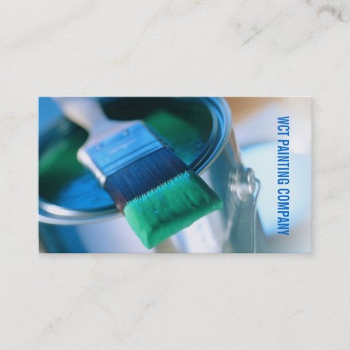 Customizable Painting, Painter, Construction Business Card