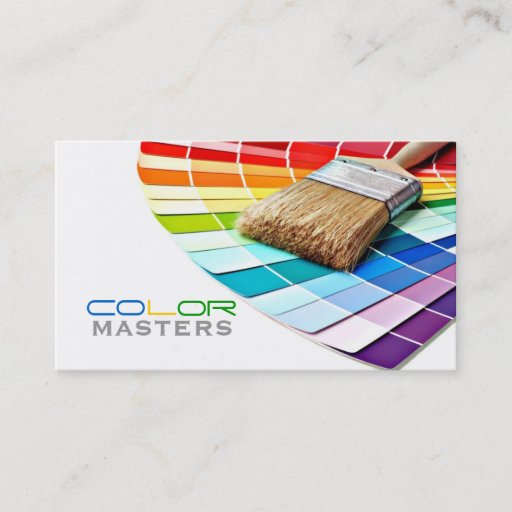 Customizable Painting, Painter, Construction, Design Business Cards