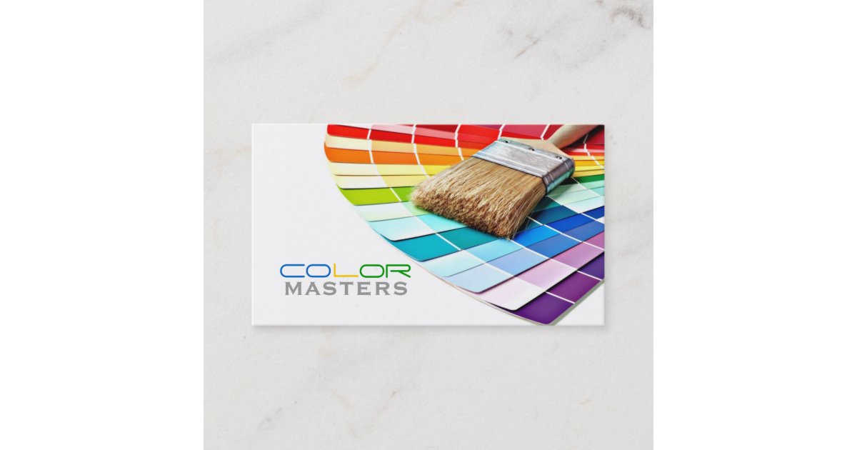 Paint Can With Rainbow Colored Drips on White  Painting logo, Paint cans,  Painter business card