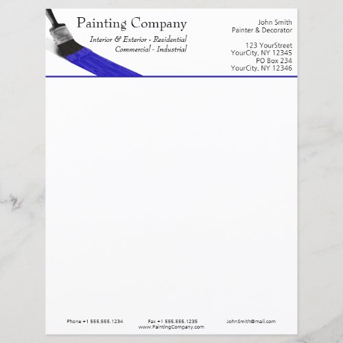 Painting Painter Service Company Brush Blue