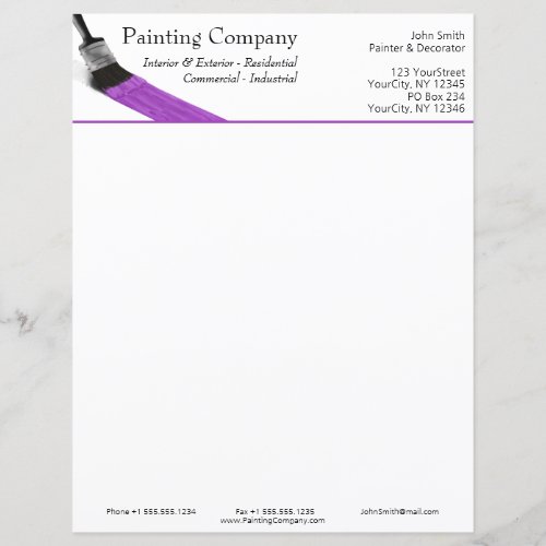 Painting Painter Service Company Brush Purple