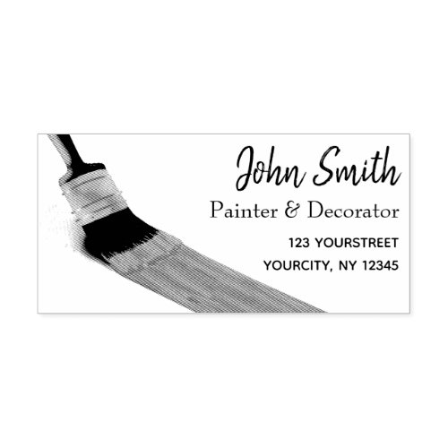 Painting Painter Service Company Brush Rubber Stamp