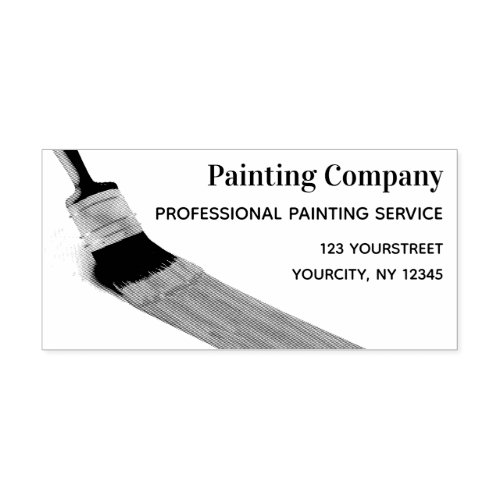 Painting Painter Service Company Brush Rubber Stamp