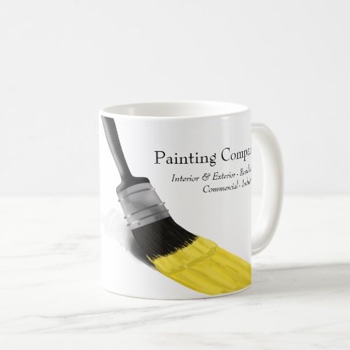 Painting Painter Service Company Brush Yellow Coffee Mug
