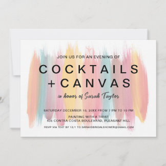 Painting Party Bridal Shower Invitation