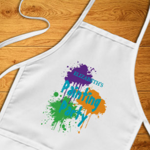 Painting Party Kids Birthday Kids' Apron