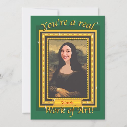 Painting Party Photo Invitation with Fancy Frame