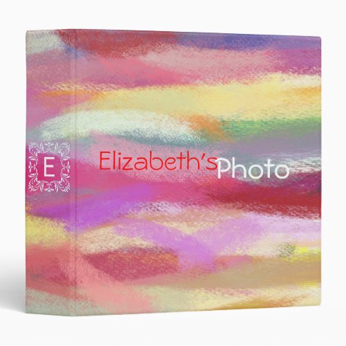 Painting Pastel Abstract Album Photo Binder