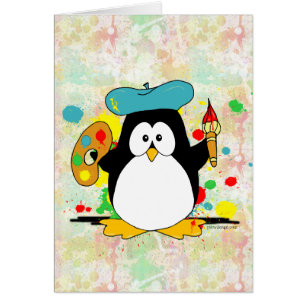 Painting Penguin Painter Cards