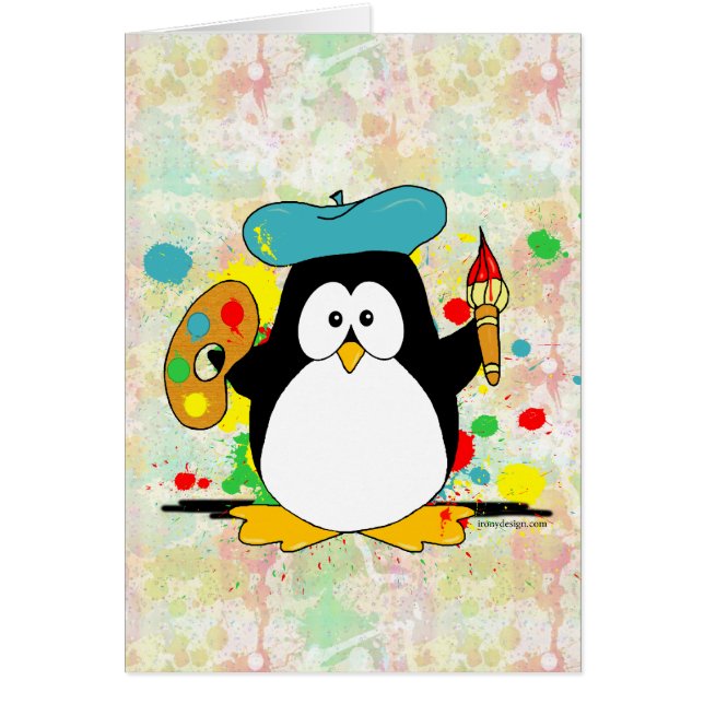 Painting Penguin Painter Cards (Front)