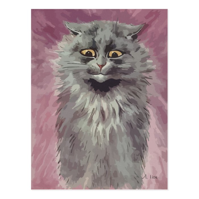 Painting Persian cat n° 3 Post Cards