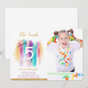 Painting Photo Invitation