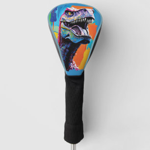Painting Portrait Of A Tyrannosaurus Rex T-Rex Golf Head Cover