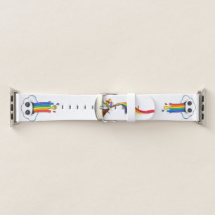 Painting Rainbows Laughing Clouds Apple Watch Band