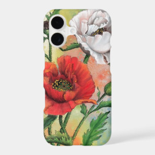 Painting Red White Poppy iPhone 17 Case