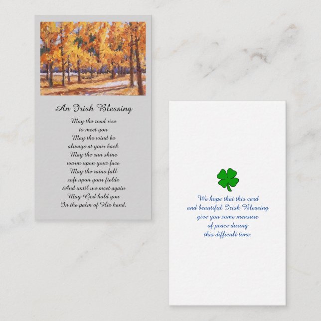 Painting Remembrance Sympathy Card (Front/Back)