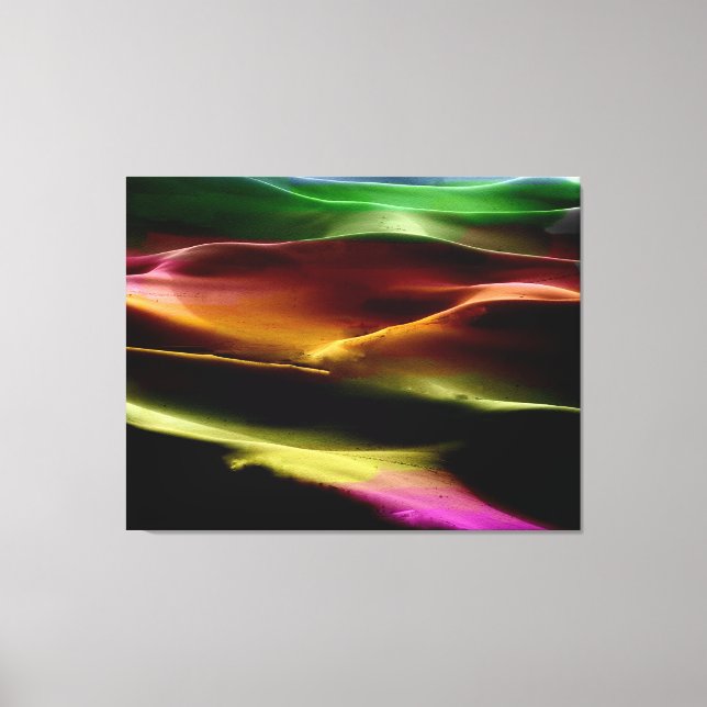 Painting sand dunes acrylic #10 canvas print (Front)