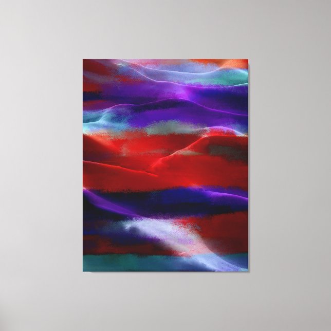 Painting sand dunes acrylic #6 canvas print (Front)
