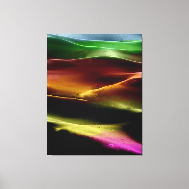 Painting sand dunes acrylic #9 canvas print (Front)