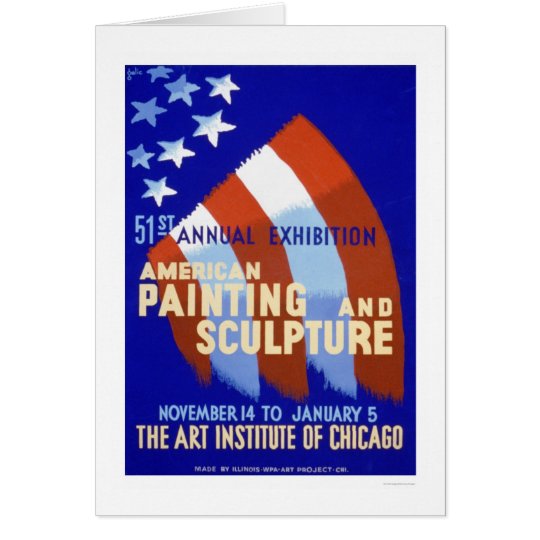 Painting & Sculpture 1937 WPA Card