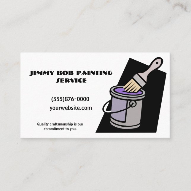 Painting Service Company Business Card (Front)