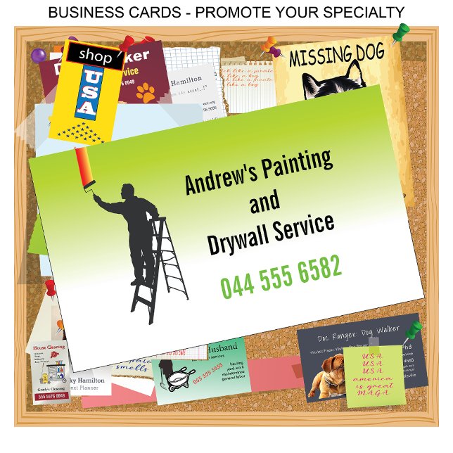 Painting Service  🎨 Custom House Painter  Business Card (Creator Uploaded)