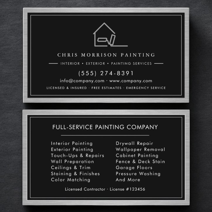 Painting Service House Painter Business Card