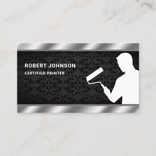 Painting Service Paint Roller Professional Painter Business Card