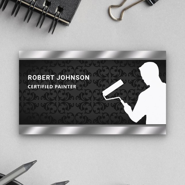 Painting Service Paint Roller Professional Painter Business Card (Creator Uploaded)