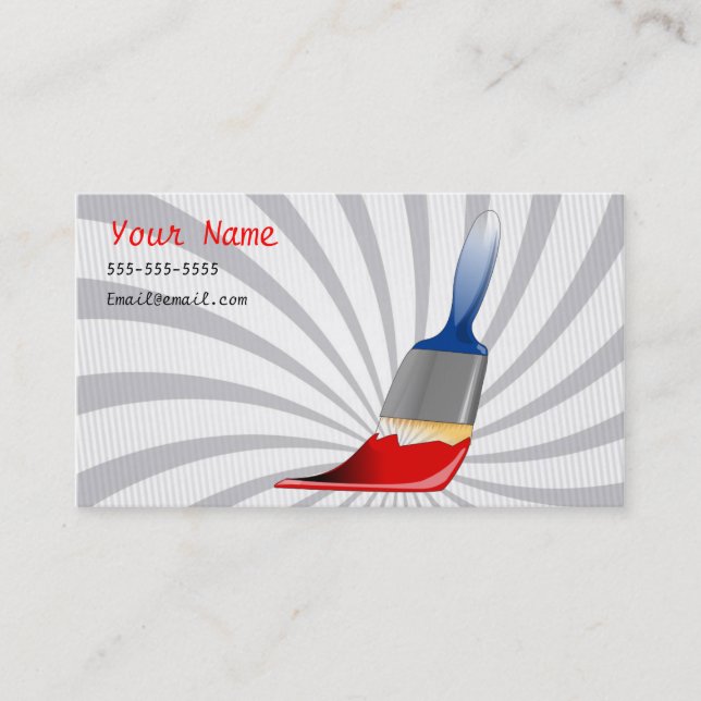 Painting Services Business Card (Front)