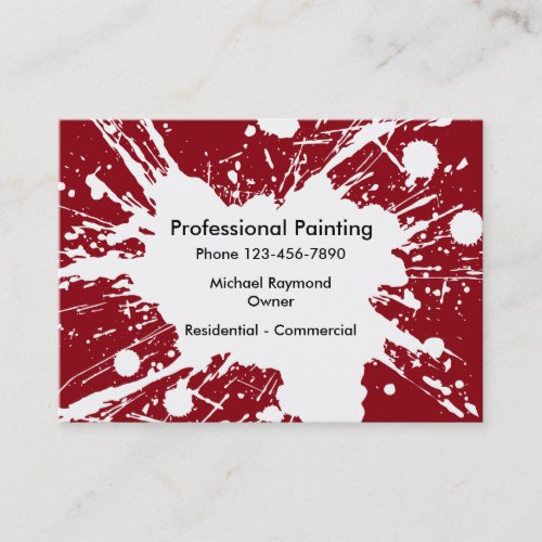 Painting Services Business Card