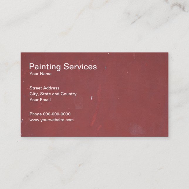 Painting Services Business Card (Front)