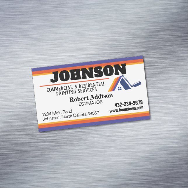 Painting Services Commercial and Residential Business Card Magnet (In Situ)