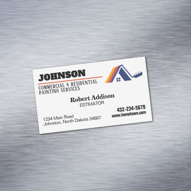 Painting Services Commercial and Residential Business Card Magnet (In Situ)