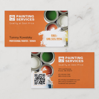 Painting Services | Paint Rollers Business Card