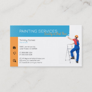 Painting Services   Painter at work Business Card