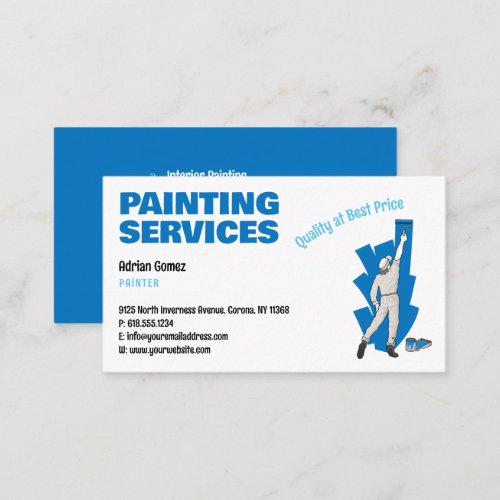 Painting Services  Painter at work Business Card