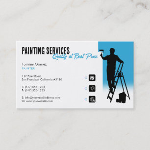Painting Services Painter at work Business Card