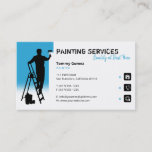 Painting Services | Painter At Work Business Card at Zazzle