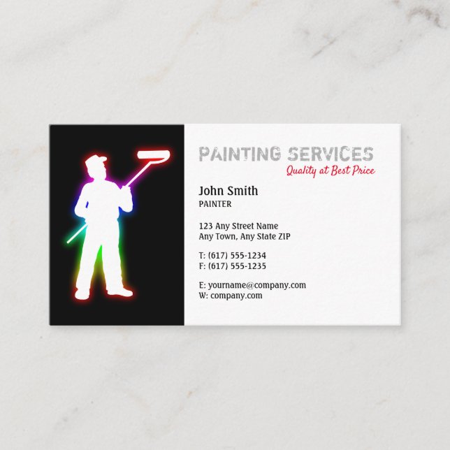Painting Services | Painters Business Card (Front)