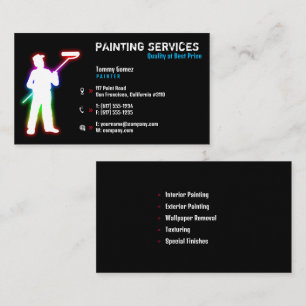 Painting Services   Painters Business Card