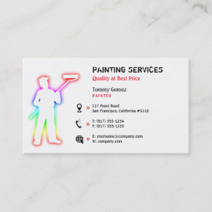 Painting Services Painters Business Card