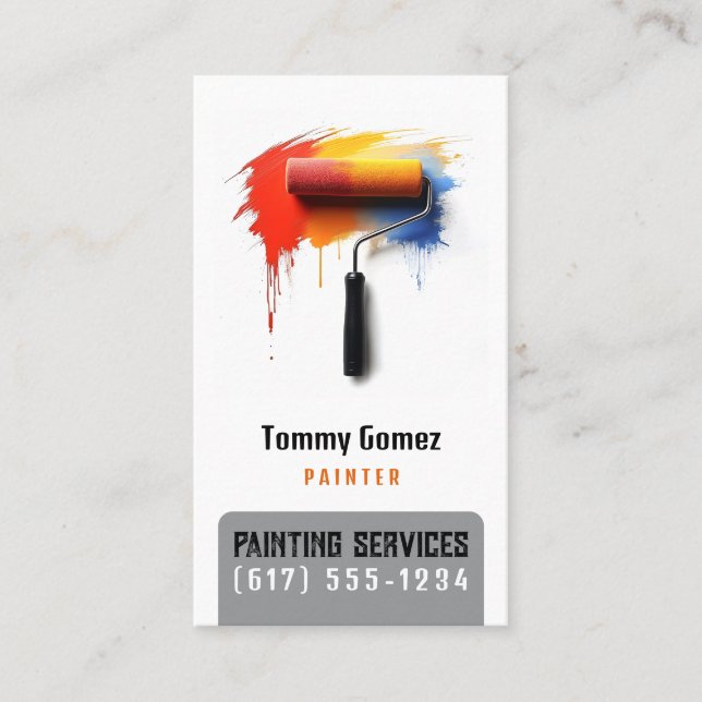 Painting Services | Painters Business Card (Front)