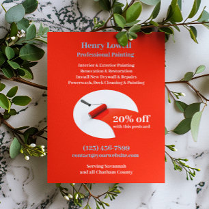 Painting Services Postcard Template