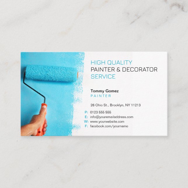 Painting Services | Professional Business Card (Front)