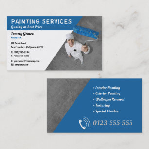 Painting Services Professional Painters Business Card